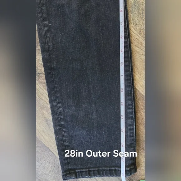 American Eagle Women's 16 Black Jeans Super Stretch Super High Rise Jeggings - Picture 11 of 12